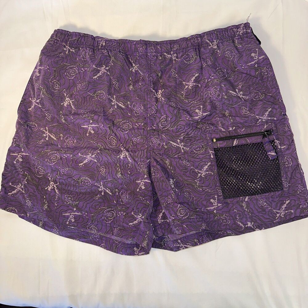Royal Robbin’s Swim Trunks Purple Men’s XL Swimming Shorts Zip & Side Pockets